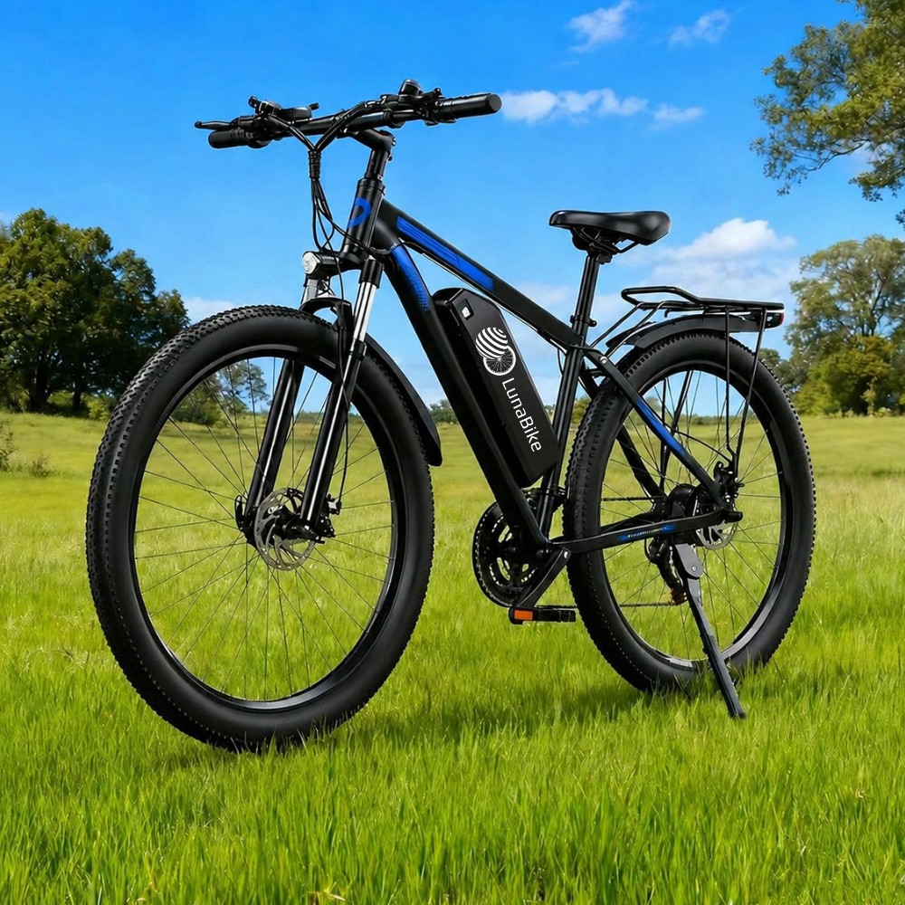 Rower elektryczny Luna Bike na łące